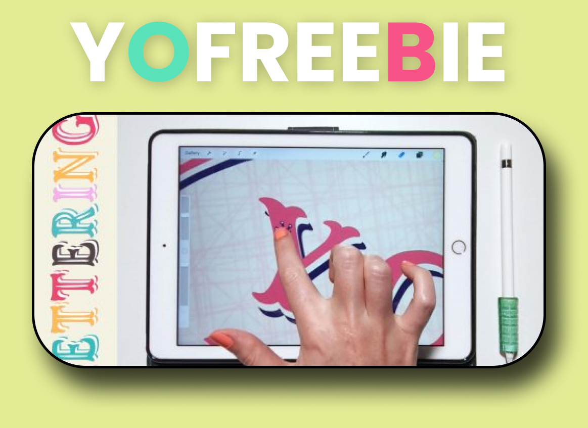Decorate Your iPad Lettering+ Free Lettering Templates & Textures